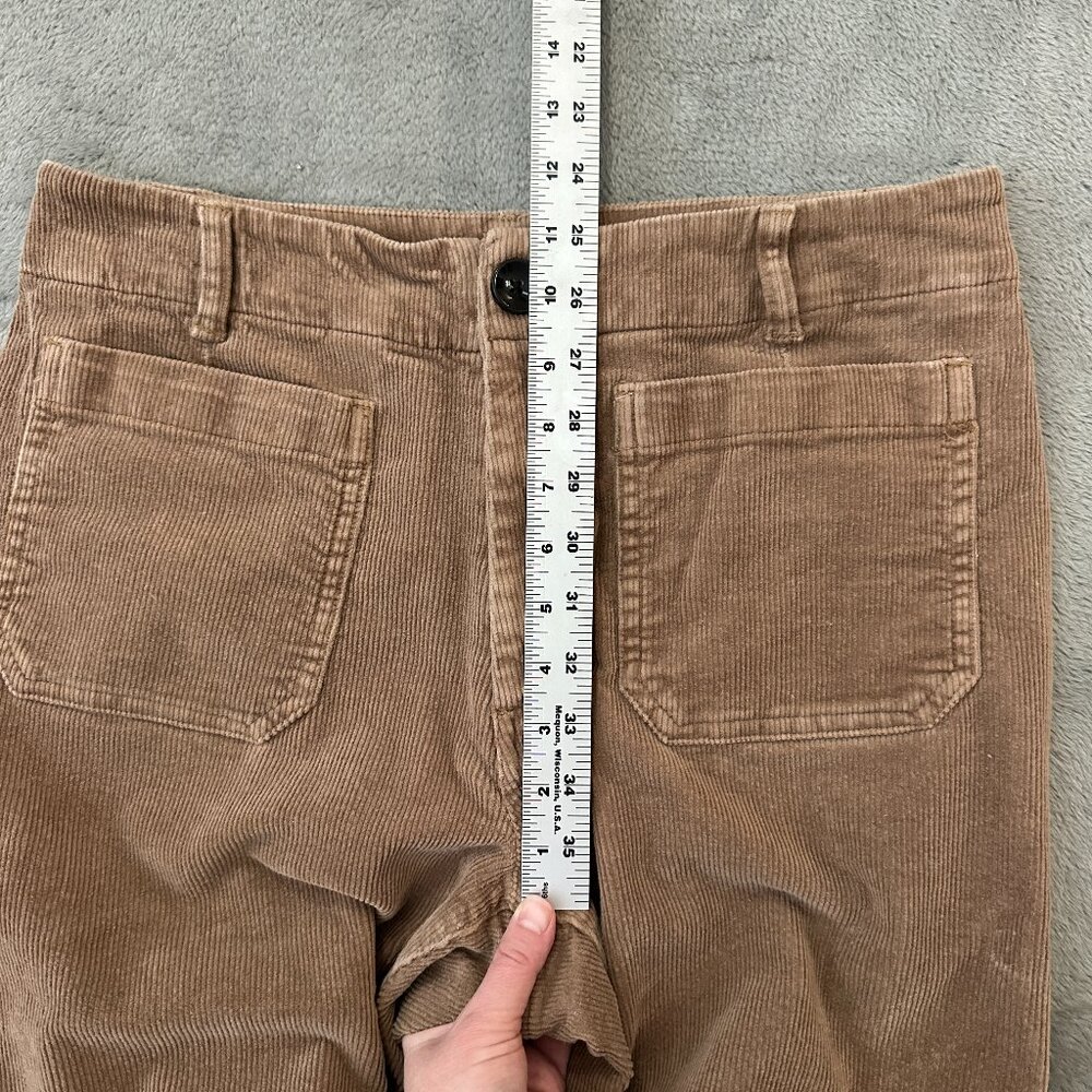 Quince Wide-Leg Corduroy Pants in Brown - Picture 4 of 6